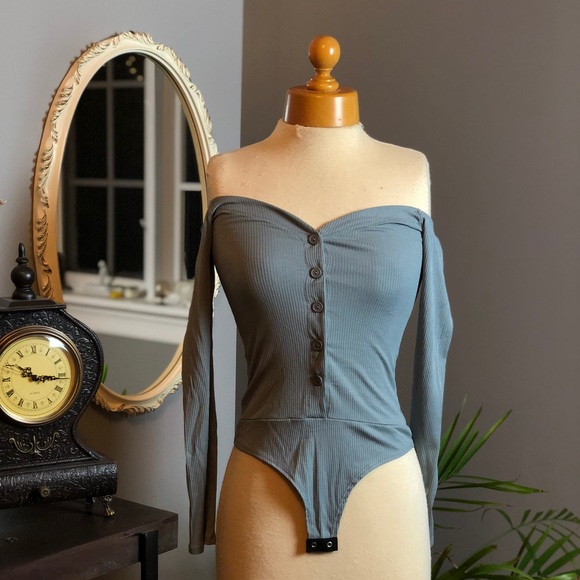 Fashion Nova Fool in love blue bodysuit - Picture 3 of 4